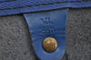 Authentic Louis Vuitton Epi Keepall 45 Boston Travel Bag Blue M42975 LV 5222I