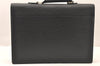 Auth Louis Vuitton Epi Serviette Ambassadeur Black Briefcase M54412 LV 5223K
