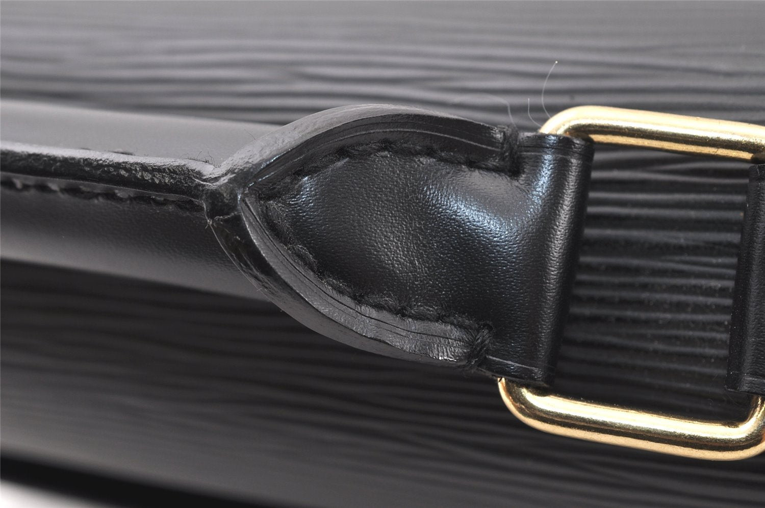 Auth Louis Vuitton Epi Serviette Ambassadeur Black Briefcase M54412 LV 5223K