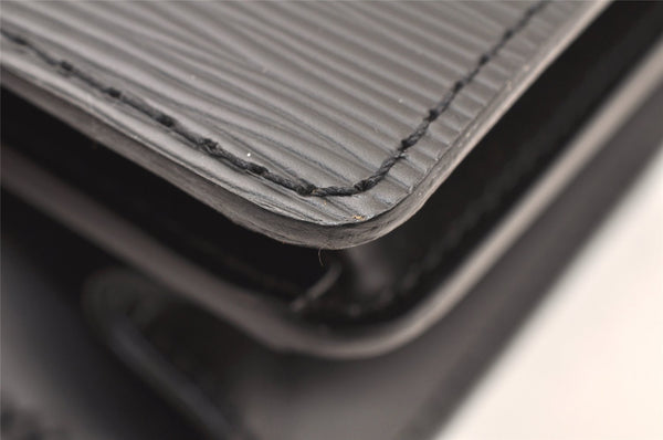 Auth Louis Vuitton Epi Serviette Ambassadeur Black Briefcase M54412 LV 5223K