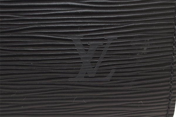 Auth Louis Vuitton Epi Serviette Ambassadeur Black Briefcase M54412 LV 5223K