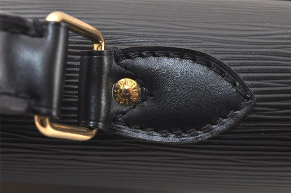 Auth Louis Vuitton Epi Serviette Ambassadeur Black Briefcase M54412 LV 5223K