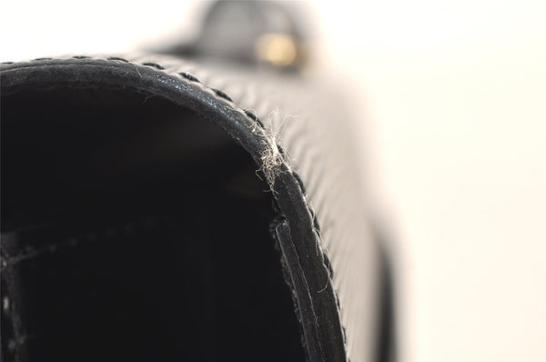 Auth Louis Vuitton Epi Serviette Ambassadeur Black Briefcase M54412 LV 5223K