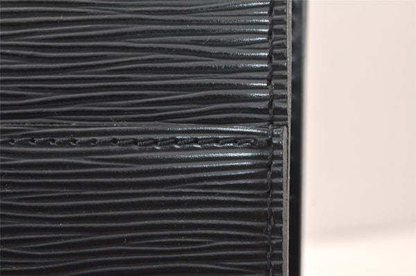 Auth Louis Vuitton Epi Serviette Ambassadeur Black Briefcase M54412 LV 5223K