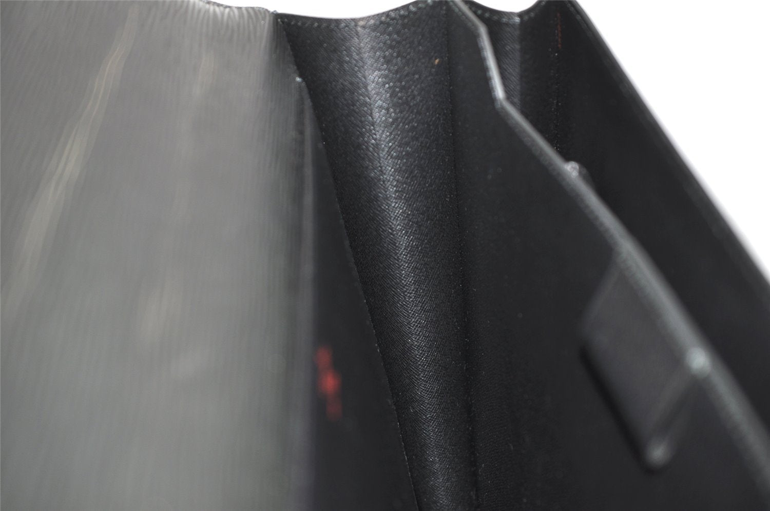 Auth Louis Vuitton Epi Serviette Ambassadeur Black Briefcase M54412 LV 5223K