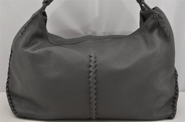 Authentic BOTTEGA VENETA Cervo Shoulder Hand Bag Leather Gray 5224J