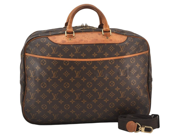 Authentic Louis Vuitton Monogram Alize 24 Heures Boston Hand Bag M41399 LV 5225K