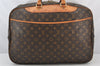 Authentic Louis Vuitton Monogram Alize 24 Heures Boston Hand Bag M41399 LV 5225K