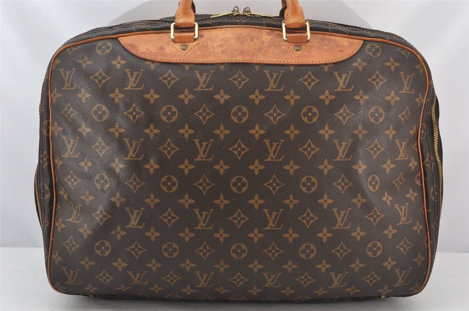 Authentic Louis Vuitton Monogram Alize 24 Heures Boston Hand Bag M41399 LV 5225K