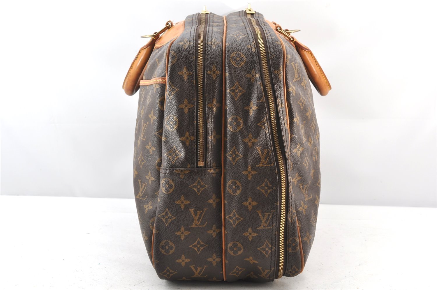 Authentic Louis Vuitton Monogram Alize 24 Heures Boston Hand Bag M41399 LV 5225K