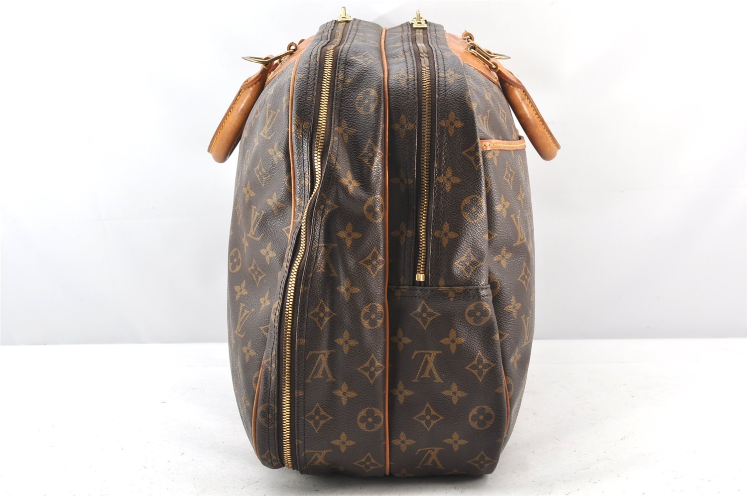 Authentic Louis Vuitton Monogram Alize 24 Heures Boston Hand Bag M41399 LV 5225K