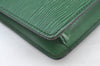 Authentic Louis Vuitton Epi Montaigne 23 Clutch Hand Bag Green M52664 LV 5226H