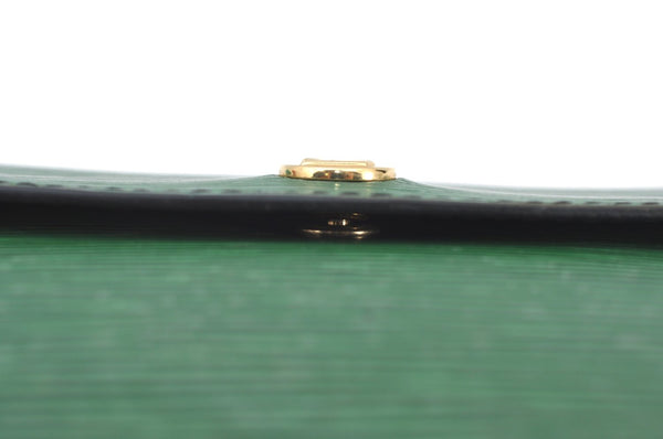 Authentic Louis Vuitton Epi Montaigne 23 Clutch Hand Bag Green M52664 LV 5226H