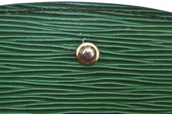 Authentic Louis Vuitton Epi Montaigne 23 Clutch Hand Bag Green M52664 LV 5226H