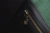 Authentic Louis Vuitton Epi Montaigne 23 Clutch Hand Bag Green M52664 LV 5226H