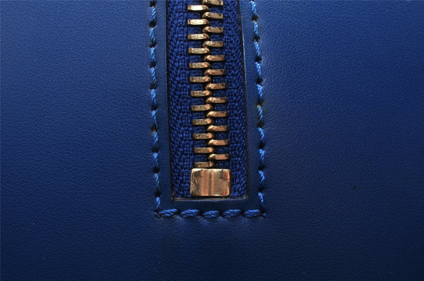 Authentic Louis Vuitton Epi Soufflot Hand Bag Blue M52225 LV 5226I