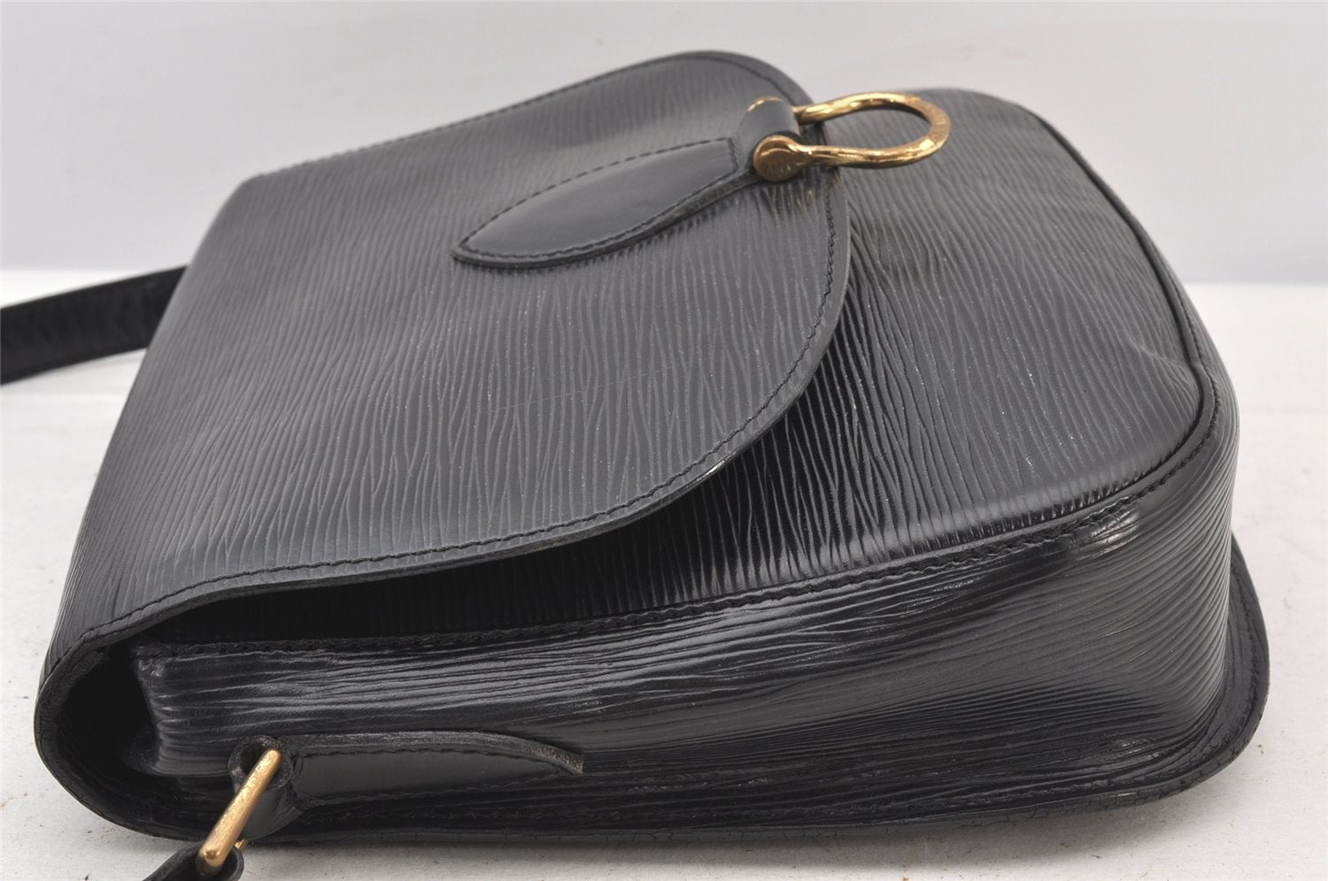 Auth Louis Vuitton Epi Saint Cloud GM Shoulder Cross Body Bag M52192 Black 5226K