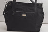 Authentic GUCCI Vintage Shoulder Tote Bag Nylon Leather 0190493 Black 5229K