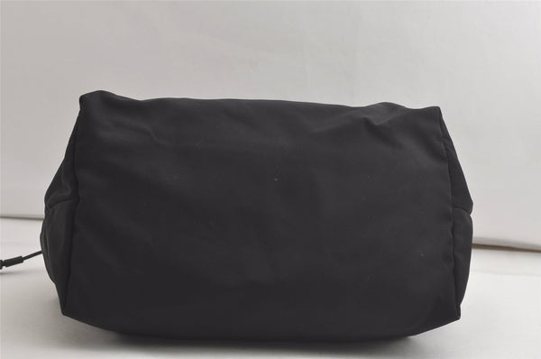 Authentic GUCCI Vintage Shoulder Tote Bag Nylon Leather 0190493 Black 5229K
