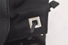 Authentic GUCCI Vintage Shoulder Tote Bag Nylon Leather 0190493 Black 5229K