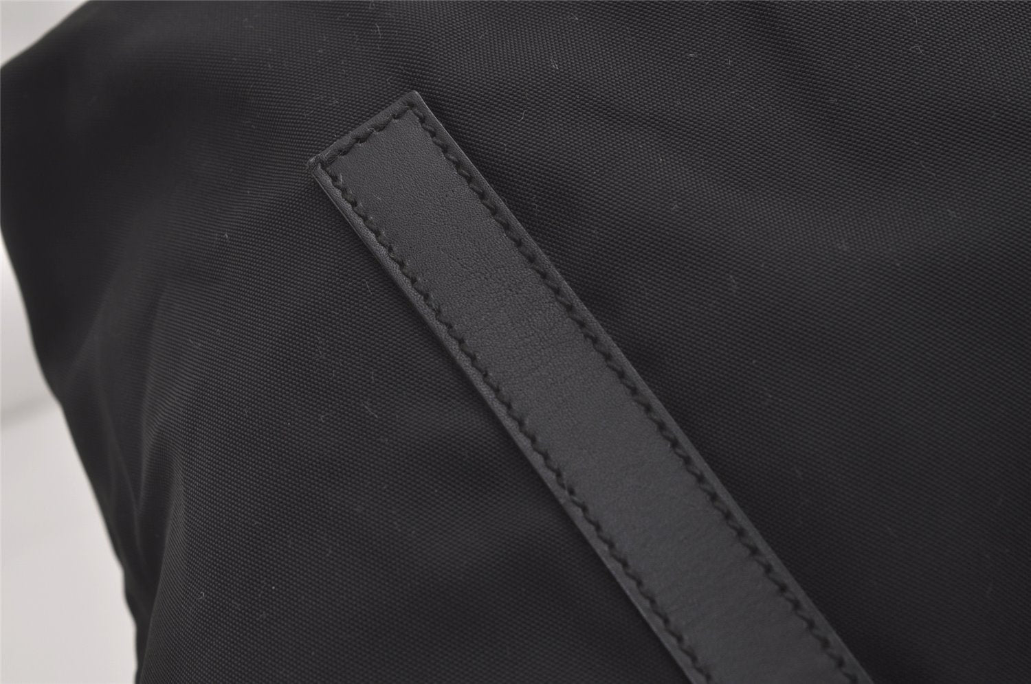 Authentic GUCCI Vintage Shoulder Tote Bag Nylon Leather 0190493 Black 5229K