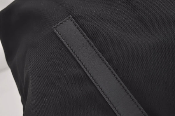 Authentic GUCCI Vintage Shoulder Tote Bag Nylon Leather 0190493 Black 5229K