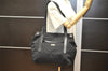 Authentic GUCCI Vintage Shoulder Tote Bag Nylon Leather 0190493 Black 5229K