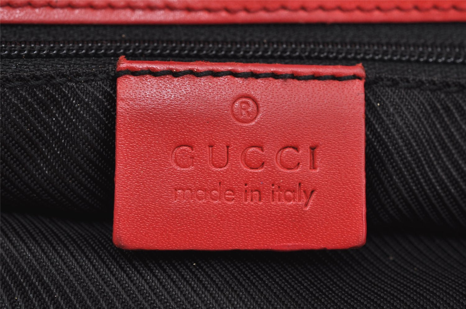 Authentic GUCCI Shoulder Hand Tote Bag GG Canvas Leather 0021098 Red 5230I