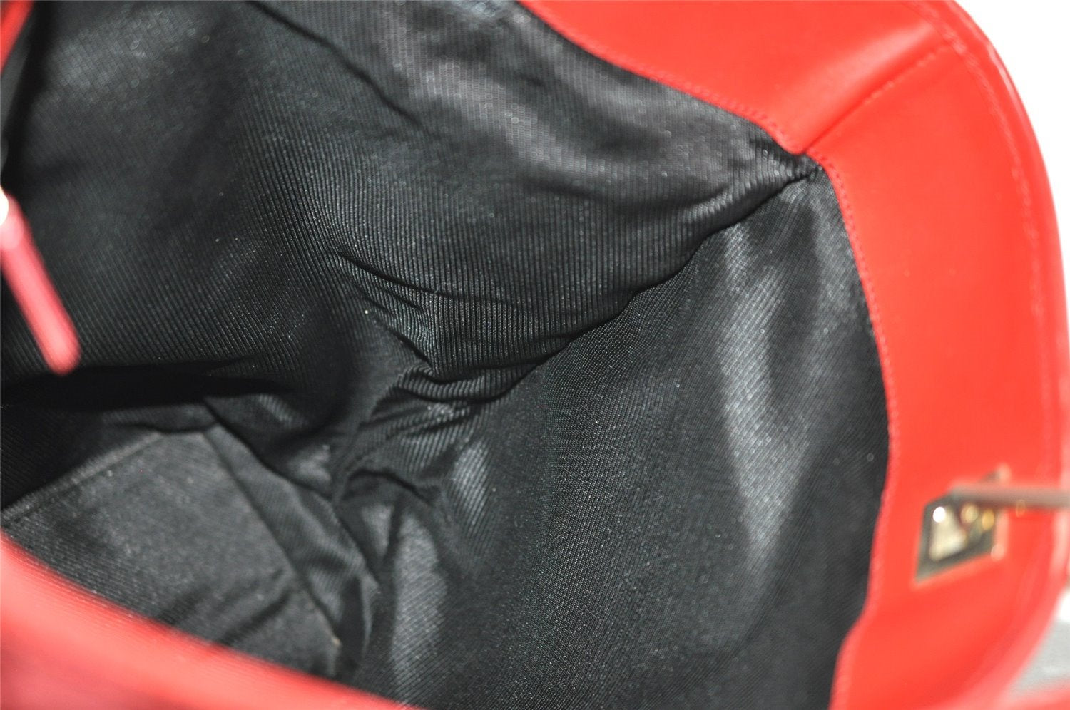 Authentic GUCCI Shoulder Hand Tote Bag GG Canvas Leather 0021098 Red 5230I