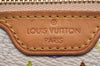 Auth Louis Vuitton Monogram Multicolor Pochette MM Coin Purse M60028 White 5230J