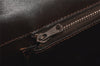 Authentic GUCCI Web Sherry Line Chain Shoulder Cross Bag Leather Brown 5231K