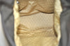 Authentic GUCCI Bamboo Tote Hand Bag Purse Nylon Leather Khaki Green 5233K