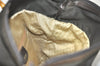 Authentic GUCCI Bamboo Tote Hand Bag Purse Nylon Leather Khaki Green 5233K