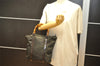 Authentic GUCCI Bamboo Tote Hand Bag Purse Nylon Leather Khaki Green 5233K