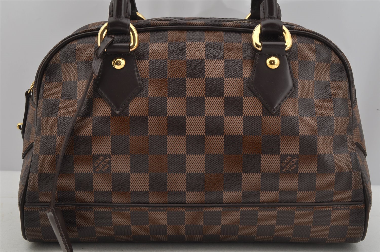 Authentic Louis Vuitton Damier Duomo Hand Boston Bag Purse N60008 LV 5235J