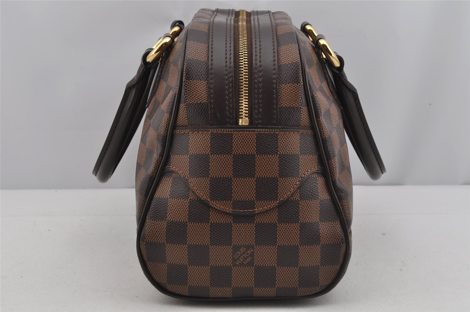 Authentic Louis Vuitton Damier Duomo Hand Boston Bag Purse N60008 LV 5235J