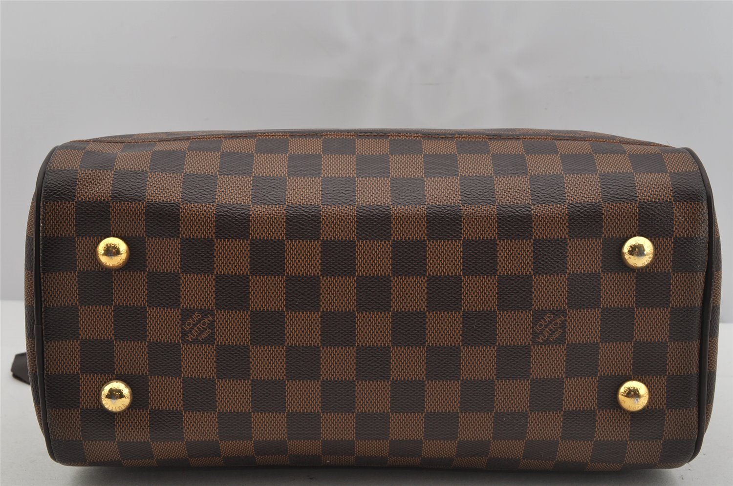 Authentic Louis Vuitton Damier Duomo Hand Boston Bag Purse N60008 LV 5235J