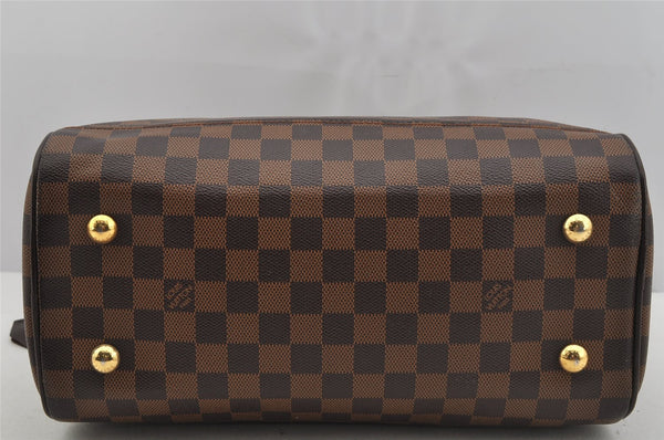 Authentic Louis Vuitton Damier Duomo Hand Boston Bag Purse N60008 LV 5235J