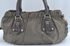 Authentic PRADA Ny Jacq Saffiano Nylon Leather 2Way Tote Bag BR4259 Khaki 5236I