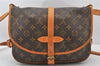 Authentic Louis Vuitton Monogram Saumur 30 Shoulder Cross Bag M42256 LV 5236K