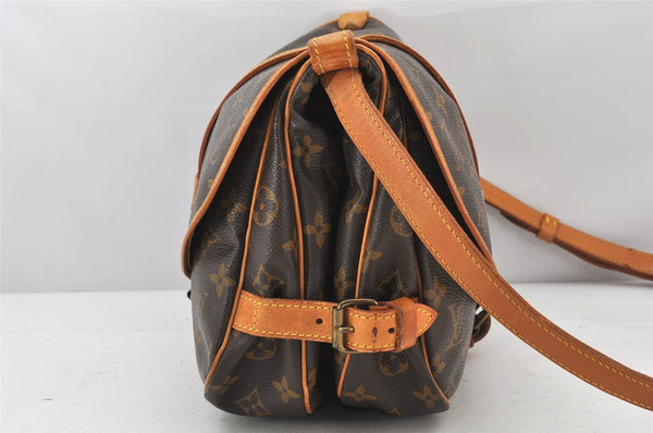 Authentic Louis Vuitton Monogram Saumur 30 Shoulder Cross Bag M42256 LV 5236K