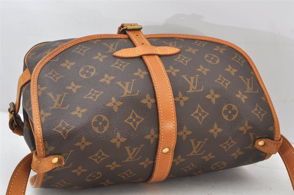 Authentic Louis Vuitton Monogram Saumur 30 Shoulder Cross Bag M42256 LV 5236K