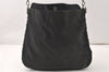 Authentic GUCCI Bamboo Shoulder Hand Bag Purse Nylon Leather Black Junk 5237K