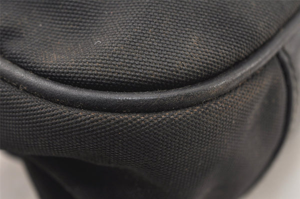 Authentic GUCCI Bamboo Shoulder Hand Bag Purse Nylon Leather Black Junk 5237K