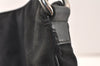 Authentic GUCCI Bamboo Shoulder Hand Bag Purse Nylon Leather Black Junk 5237K
