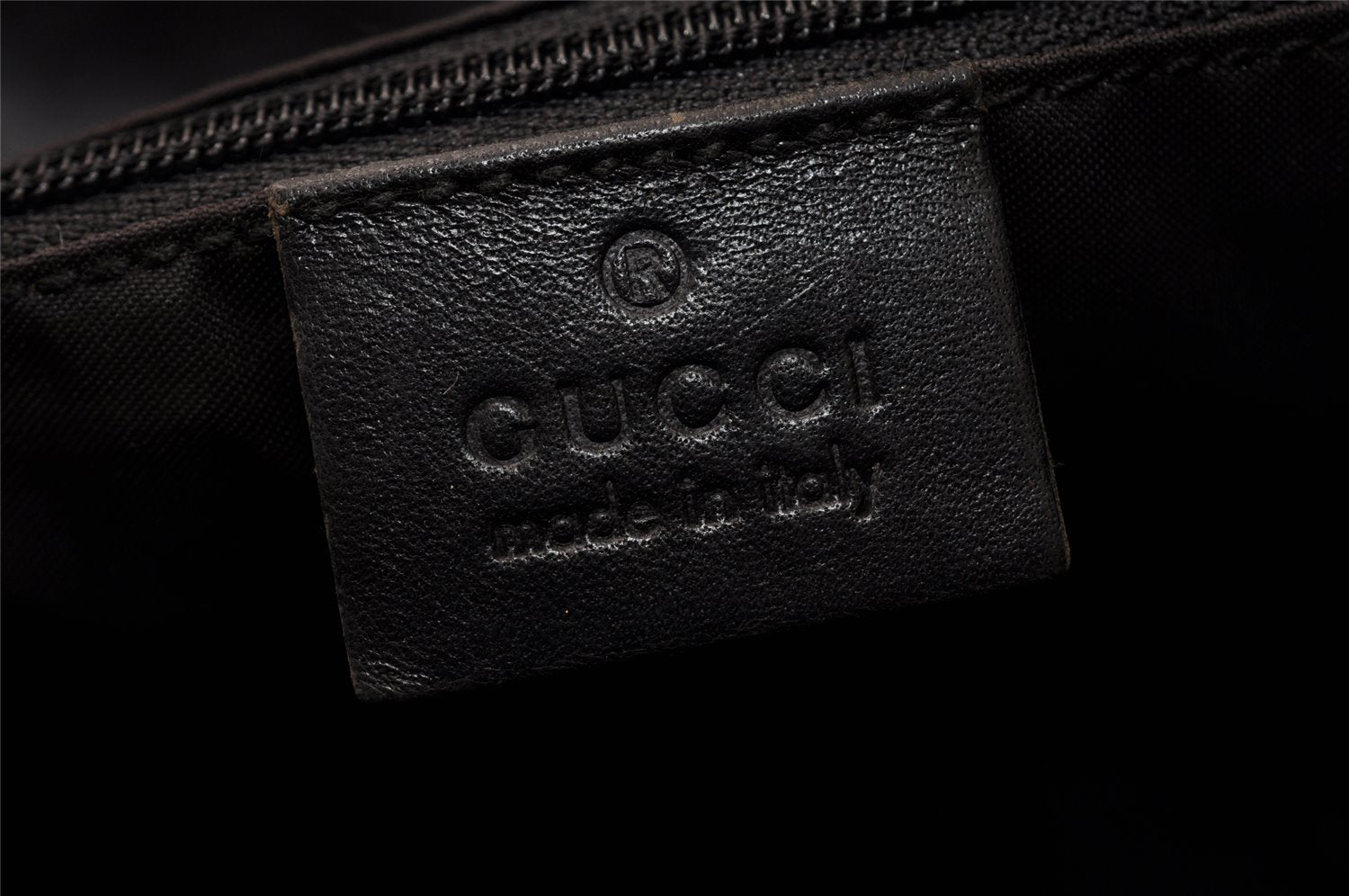 Authentic GUCCI Bamboo Shoulder Hand Bag Purse Nylon Leather Black Junk 5237K
