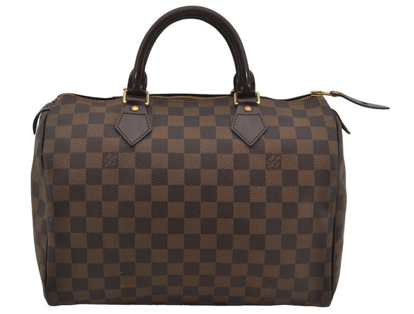 Authentic Louis Vuitton Damier Speedy 30 Hand Boston Bag Purse N41364 LV 5238J