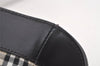 Authentic BURBERRY Vintage Leather Shoulder Tote Bag Purse Black 5238K