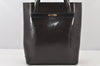 Authentic GUCCI Vintage Hand Tote Bag Purse Leather Brown 5240K