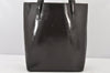 Authentic GUCCI Vintage Hand Tote Bag Purse Leather Brown 5240K